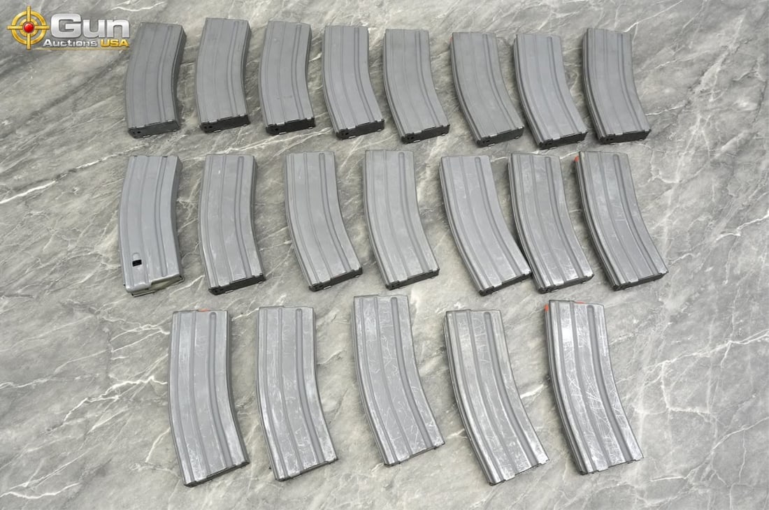 BFI, NHMTG 5.56x45/.223 Magazines . Good Condition, Normal Handling Marks. Twenty 30 rd. Magazines. (1 of 16)