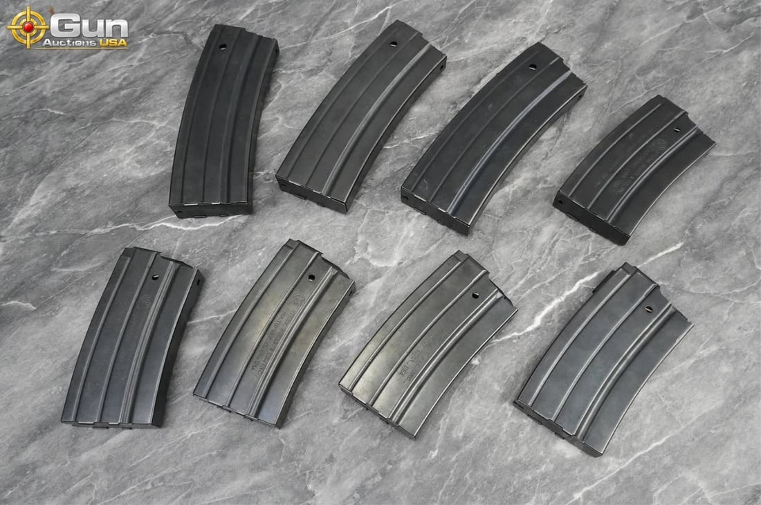 Ruger MINI-14 5.56 NATO Magazines. Very Good. Eight Mags in Total; Five 20 Rd factory mags, and (1 of 9)