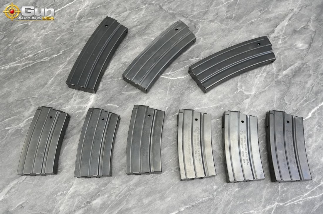 Ruger MINI-14 5.56 NATO Magazines. Very Good. Nine Mags in Total; Six 20 Rd factory mags, and Three (1 of 9)