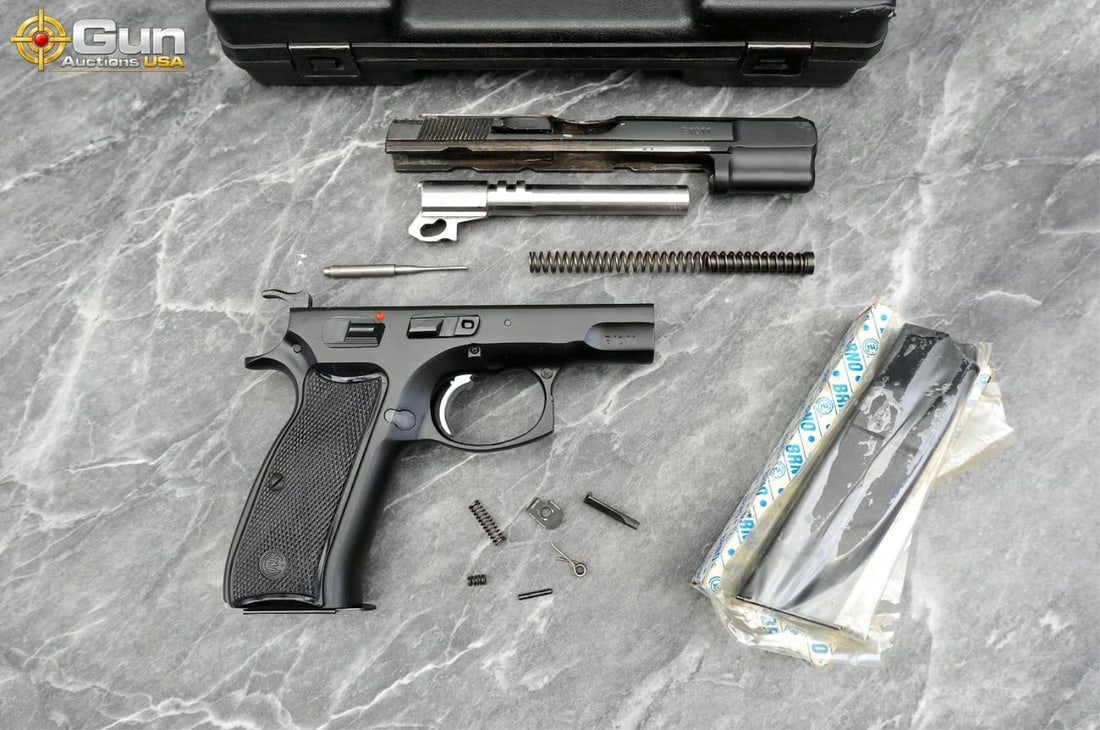 CZ 85 9MM LUGER Semi Auto Pistol 4.5" Barrel, sn:B1011 Needs Repair PARTS GUN-Czech-made pistol in (1 of 20)