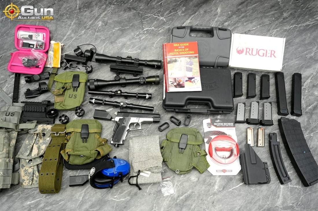 Assorted firearms accessories including One Center Point 4x32 scope with a picatinny rail mount, And (1 of 20)