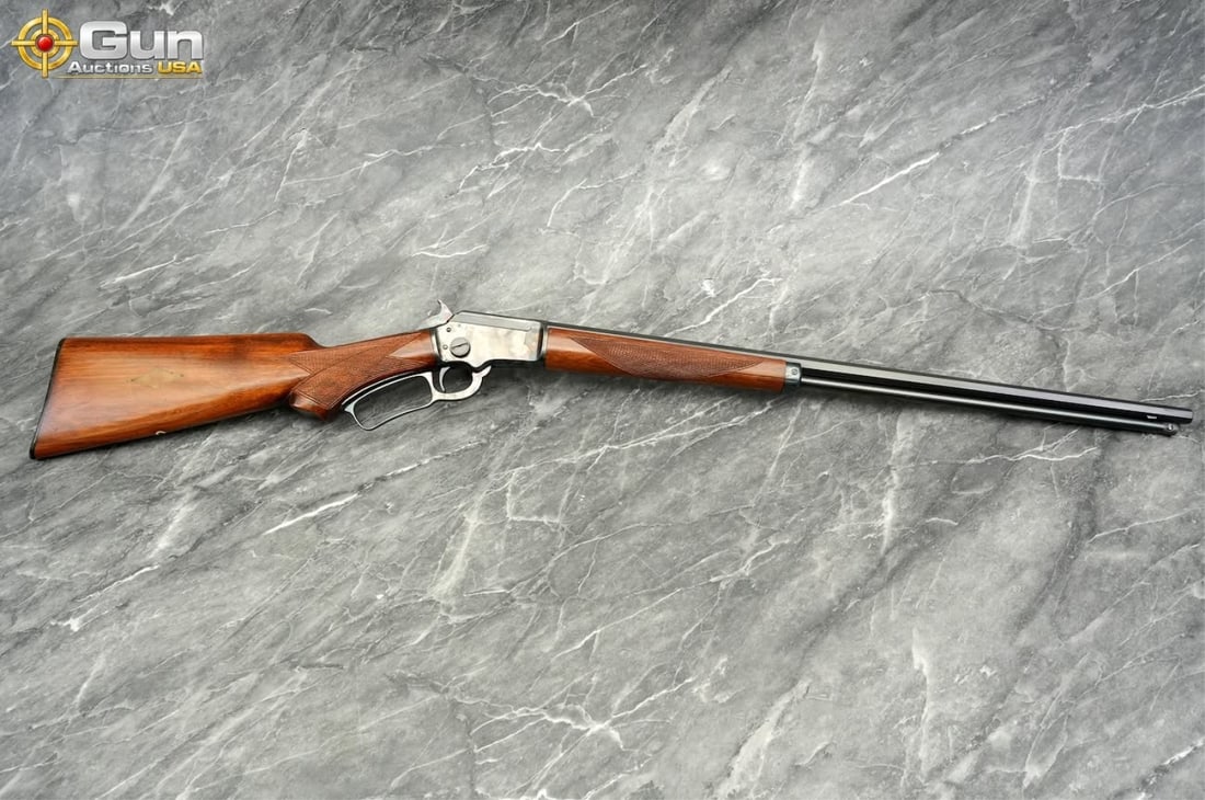 MARLIN 39 .22 S-L-LR Lever Action Rifle, 24" Barrel, Very Good Condition, Shiny Bore, Tight Action,: MARLIN 39 .22 S-L-LR Lever Action Rifle, 24" Barrel, Very Good Condition, Shiny Bore, Tight Action, sn:18994This rimfire rifle features an American walnut stock and forend with homemade checkering on 