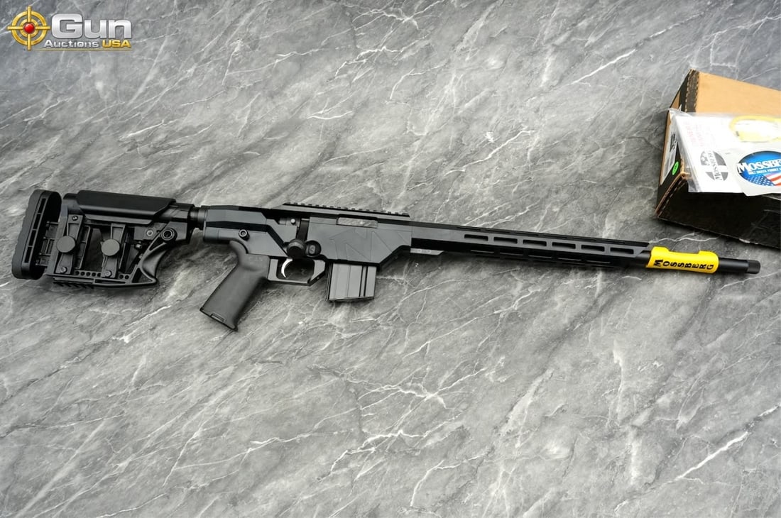 Mossberg MVP SERIES .224 VALKYRIE THREADED BARREL Bolt Action Rifle, 20" Barrel, Excellent: Mossberg MVP SERIES .224 VALKYRIE THREADED BARREL Bolt Action Rifle, 20" Barrel, Excellent Condition, Shiny Bore, Tight Action, sn:MVP0016229This precision rifle features a receiver-length Picatinny t