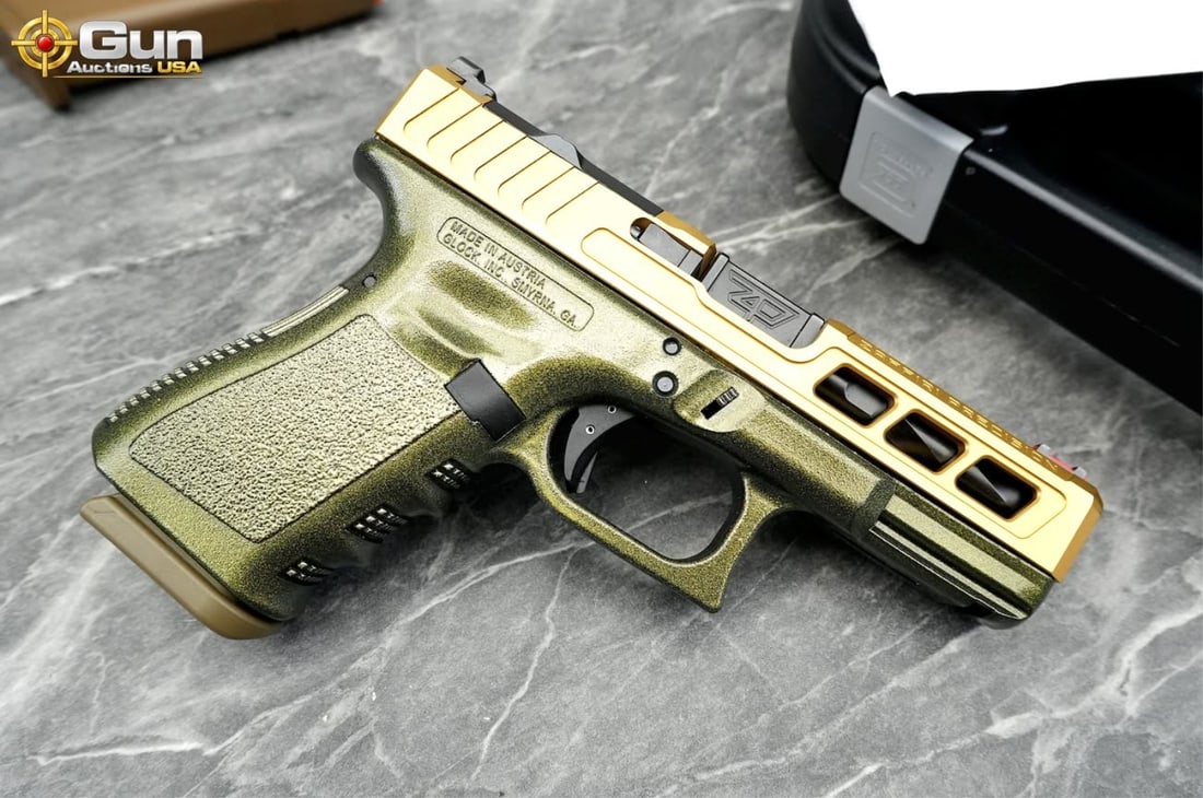 Glock 19 GEN 3 9mm Semi Auto Pistol, 4" Barrel, Excellent Condition, Shiny Bore, Tight Action,: Glock 19 GEN 3 9mm Semi Auto Pistol, 4" Barrel, Excellent Condition, Shiny Bore, Tight Action, sn:BVTG257This Gen 3 platform pistol is extensively customized with a Zaffiri Precision slide finished in