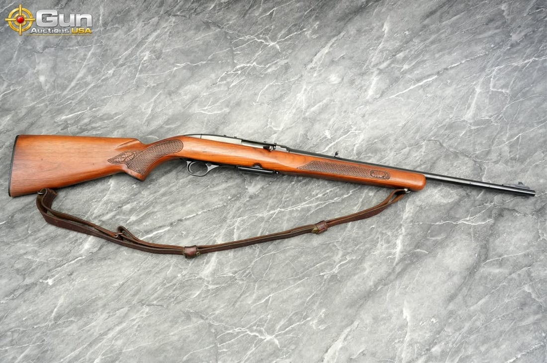 Winchester 100 308 WIN Semi Auto Rifle, 21" Barrel, Good Condition, Normal Handling Marks, Shootable: Winchester 100 308 WIN Semi Auto Rifle, 21" Barrel, Good Condition, Normal Handling Marks, Shootable Bore, Tight Action, sn:A217277This sporting rifle from the early 1960s features a walnut stock and 