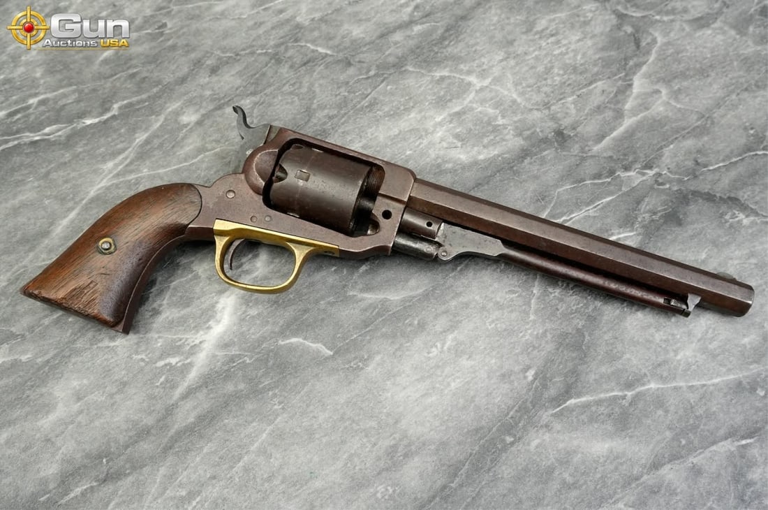 E. Whitney Navy .36 Caliber Percussion 6 Shot Single Action Revolver, 6.75" Barrel, Needs Repair (1 of 9)