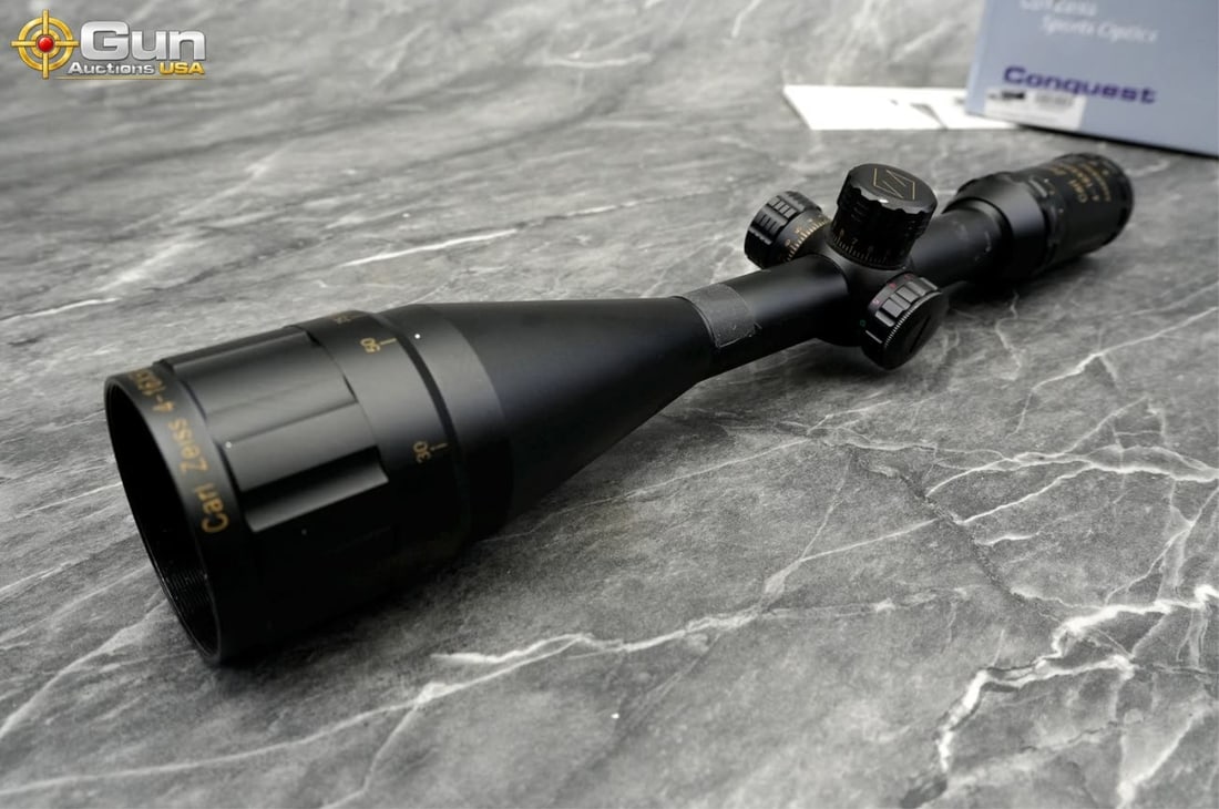 Carl Zeiss Conquest 4-16x50 AOMC Rifle Scope, Very Good Condition This rifle scope features variable (1 of 12)