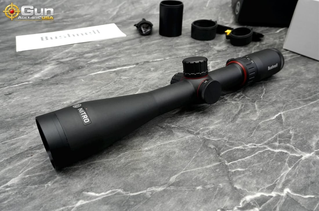 Bushnell Nitro 4-16x44 Riflescope, Excellent Condition This optic features matte finish, side focus (1 of 19)