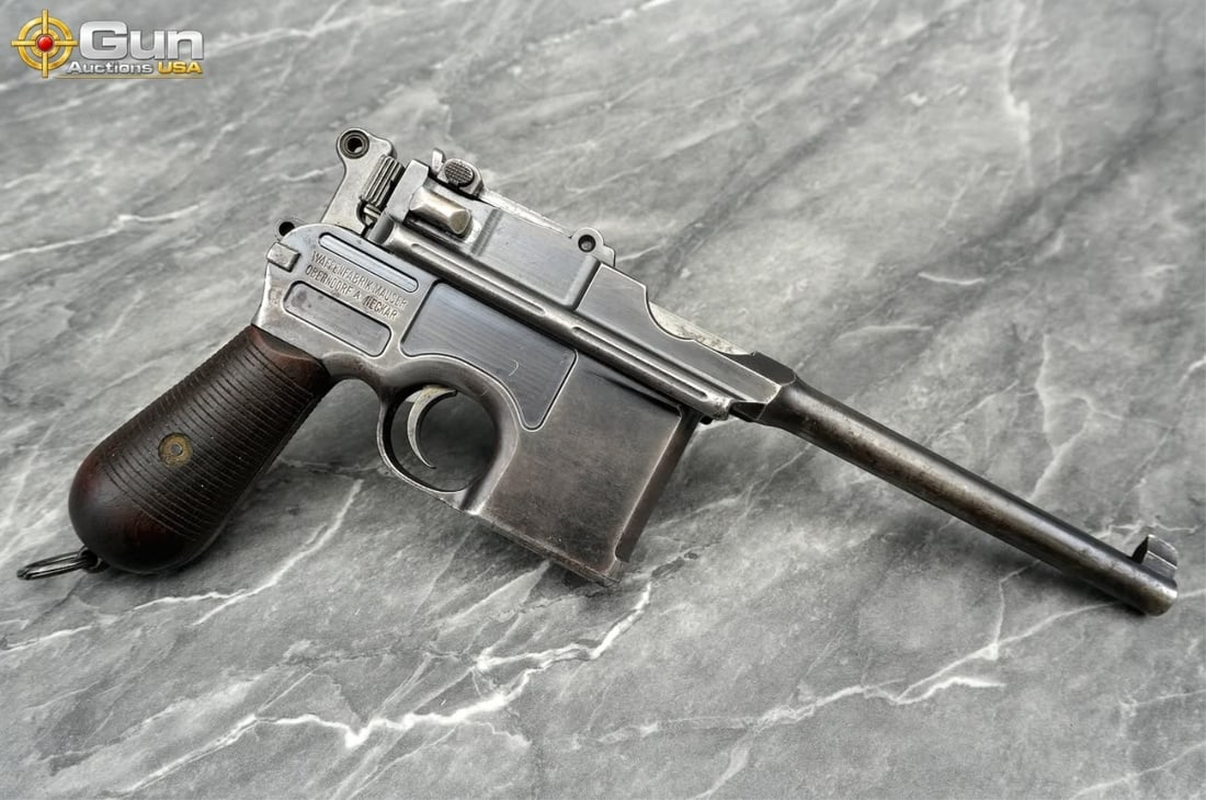 MAUSER C96 BROOMHANDLE 7.65MM PISTOL (1 of 17)