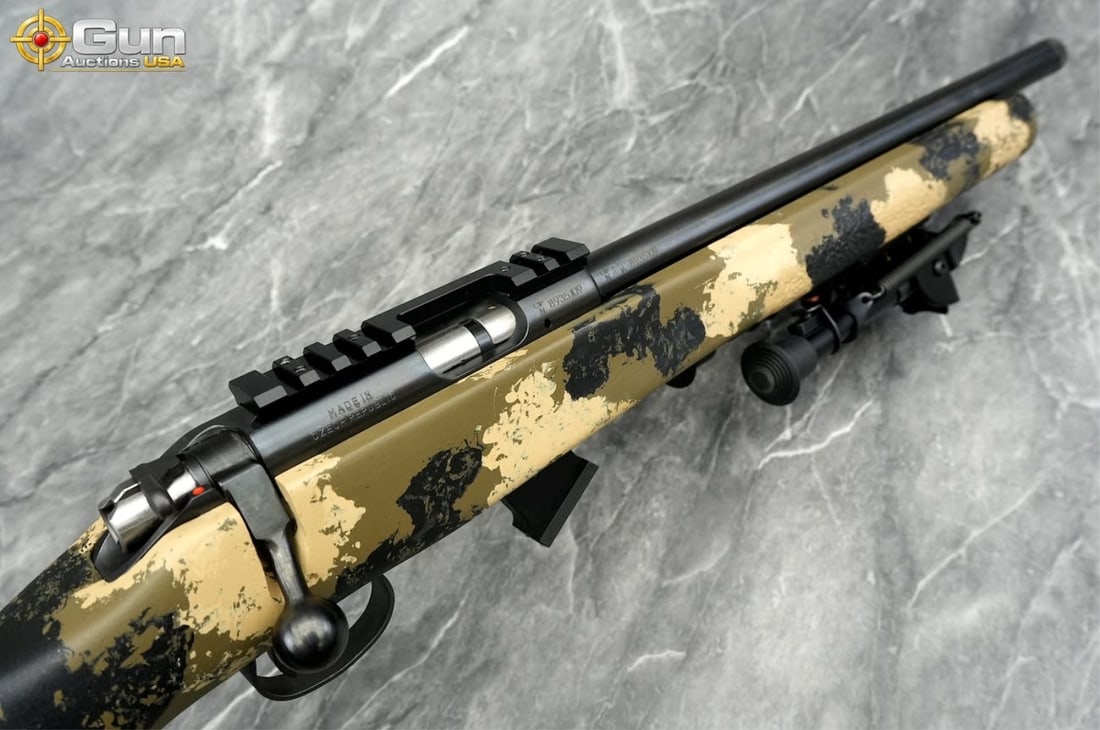 CZ 455 .22 LR THREADED BOLT RIFLE - 9