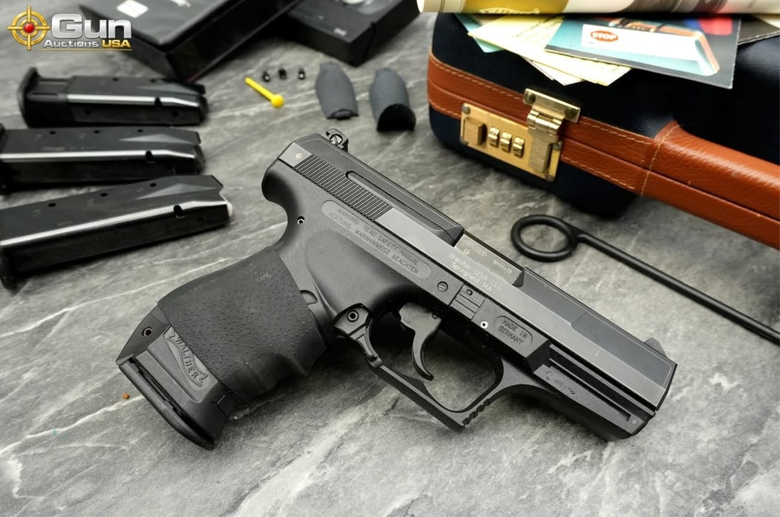 WALTHER P99 9MM COMMEMORATIVE PISTOL: Rare Walther P99 Year 2000 Commemorative 9mm Pistol ? Limited Edition 1329 of 2000, 4" Barrel, Very Good Condition, Shiny Bore, Tight ActionA highly collectible, limited-edition striker-fired pistol