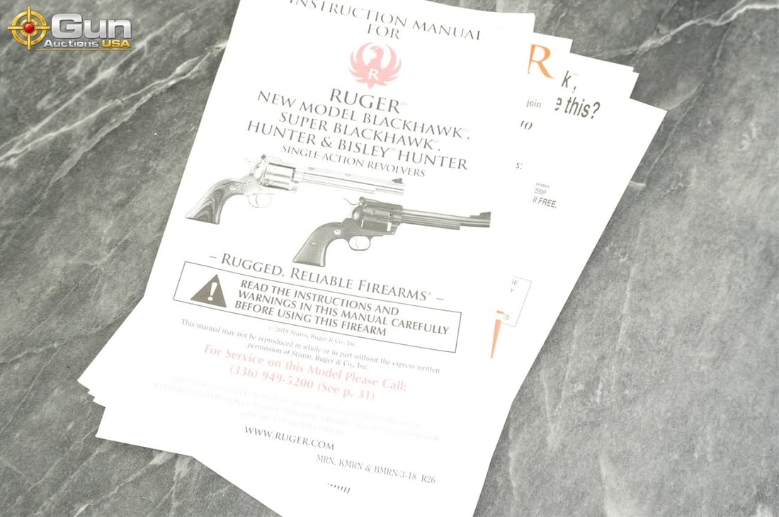 RUGER BLACKHAWK .45 REVOLVER - 11