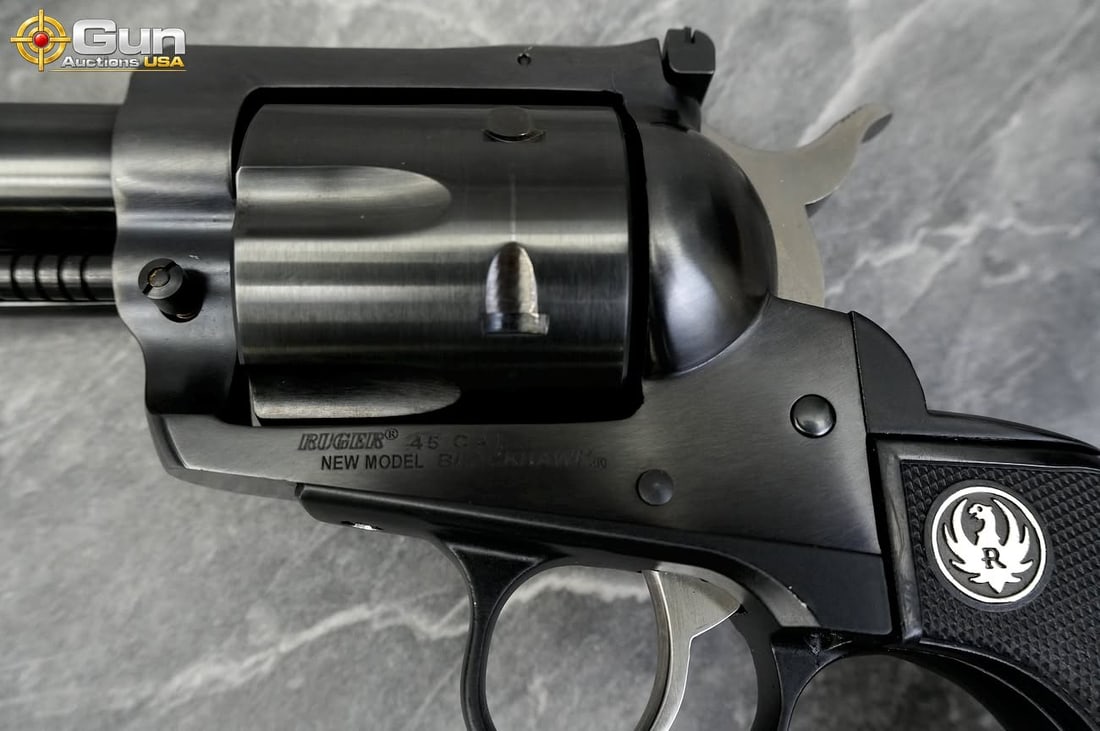RUGER BLACKHAWK .45 REVOLVER - 9