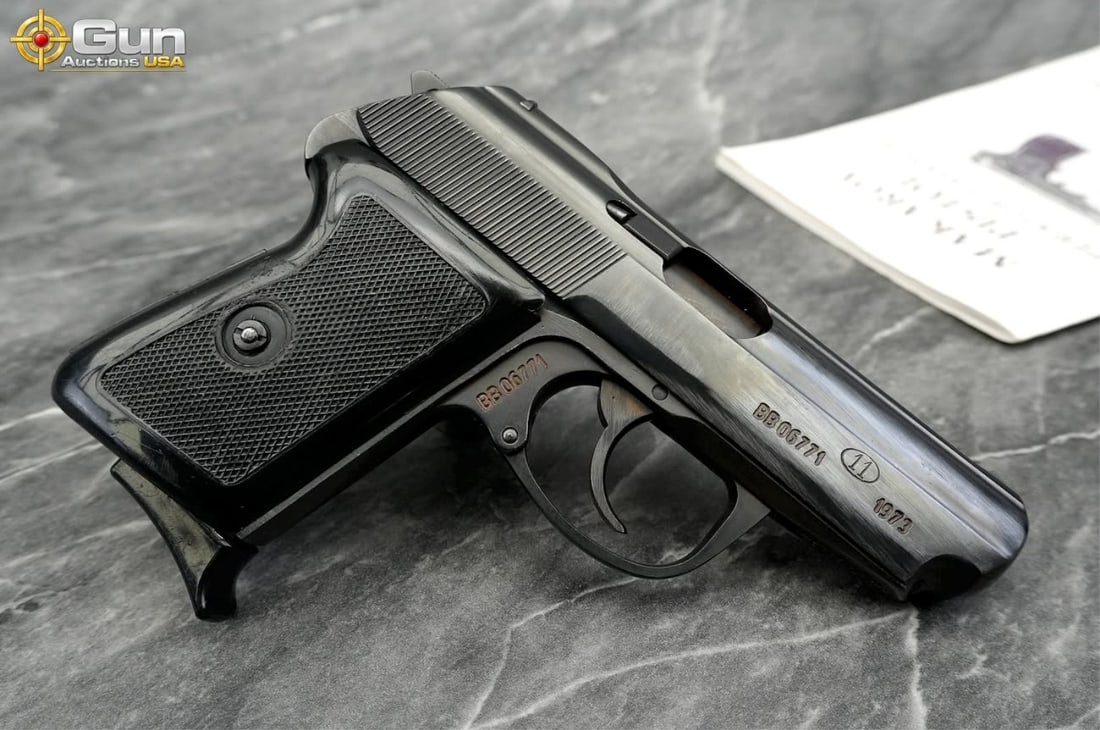 RADOM P-64 9x18 SEMI PISTOL: RADOM P-64 9x18 Semi Auto Pistol, 3.5" Barrel, Very Good Condition, Shiny Bore, Tight Action, sn:BB06771This Polish-made Radom P-64 pistol is chambered in 9x18mm Makarov and wears a deeply polished bl