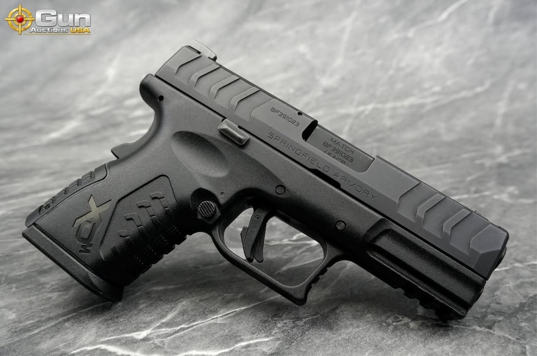 SPRINGFIELD XDM ELITE .45 ACP SEMI PISTOL: SPRINGFIELD XDM ELITE .45 ACP Semi Auto Pistol, 3 5/8" Barrel, Excellent Condition, Shiny Bore, Tight Action, sn:BF391023This Springfield Armory XD-M Elite is a striker-fired pistol chambered in .45 A