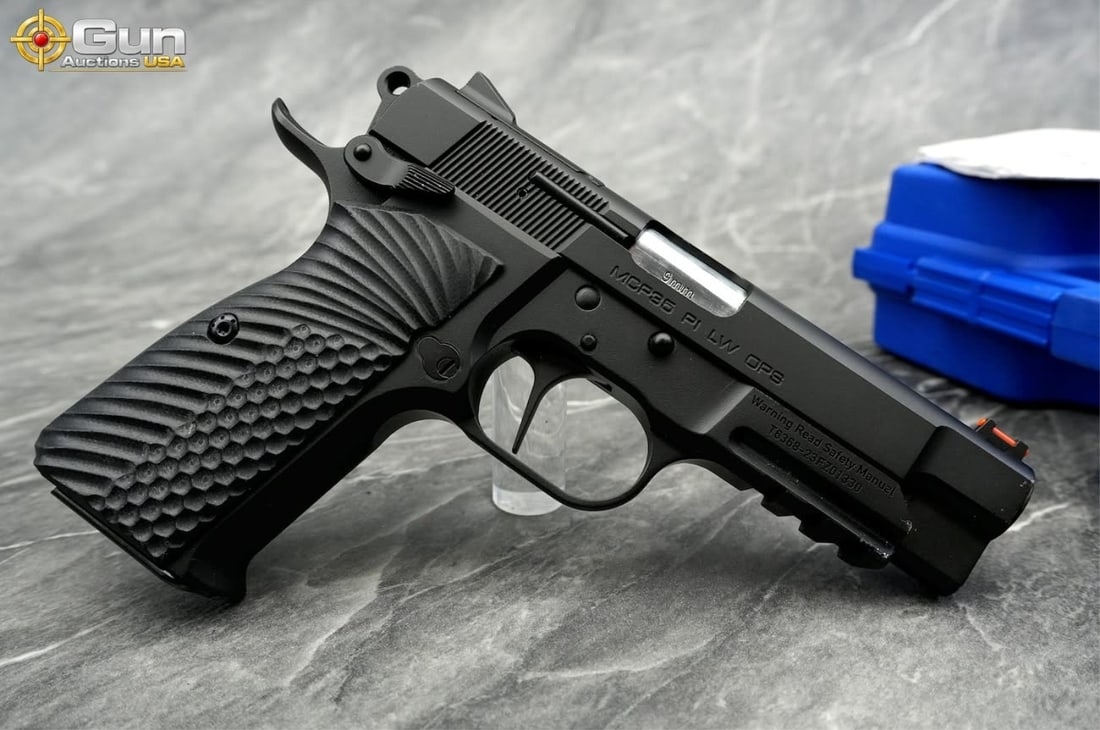 GIRSAN MCP35 HIGH POWER 9MM PISTOL: Girsan MCP35 PI LW OPS HIGH POWER 9MM Semi Auto Pistol, 3.75" Barrel, Excellent Condition, Shiny Bore, Tight Action, sn:T6368-24FZ01330This Turkish-made Girsan High Power variant wears a matte black f