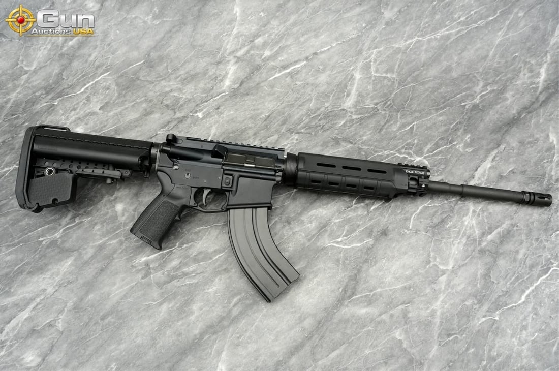 ROCK RIVER LAR-15 7.62x39 SEMI RIFLE: ROCK RIVER LAR-15 7.62x39 THREADED BARREL Semi Auto Rifle, 16.5" Barrel, Good Condition, Normal Handling Marks, Shiny Bore, Tight Action, sn:CM169865This AR-pattern rifle from Rock River Arms is chamb