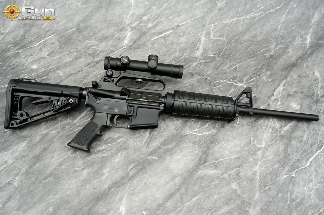 CENTURY C15 .223/5.56 SEMI RIFLE: CENTURY ARMS C15 SPORTER .223/5.56mm Semi Auto Rifle, 16.25" Barrel, Excellent Condition, Shiny Bore, Tight Action, sn:CM01979This Century Arms C15 Sporter is an AR-15-platform semi-automatic rifle fi