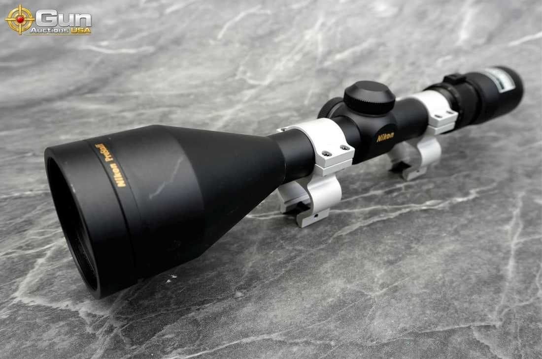 One Nikon ProStaff 3-9x50 rifle scope with rings. (1 of 7)