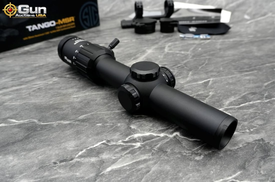 Sig Sauer TANGO-MSR 1-6x24 scope. Excellent condit: Sig Sauer TANGO-MSR 1-6x24 scope. Excellent condition.This Sig Sauer TANGO-MSR 1-6x24mm low-power variable optic is built for fast target acquisition, featuring an illuminated BDC6 reticle, an integra