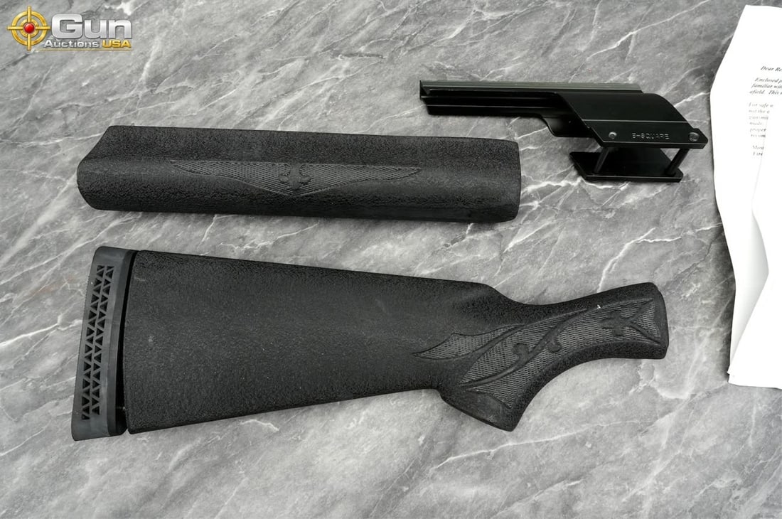 Remington 11-48 furniture and B-Square parts. Very: Remington 11-48 furniture and B-Square parts. Very Good Condition.This set includes a black synthetic buttstock with a vented recoil pad and molded grip detailing, paired with a matching synthetic