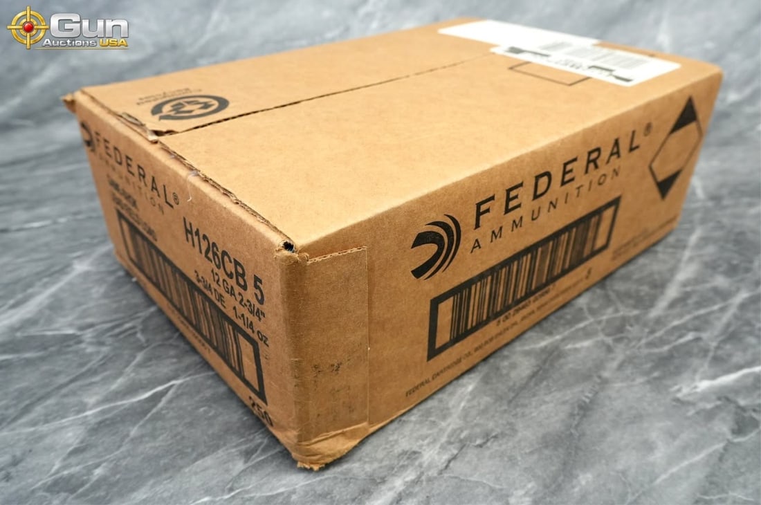 Federal Game-Shok 12 Gauge heavy field load shotgu: Federal Game-Shok 12 Gauge heavy field load shotgun shells. 250 rounds in total.This lot includes a factory-sealed case containing 250 rounds (ten boxes of 25) of Federal Game-Shok 12 gauge 2 3/4 inch