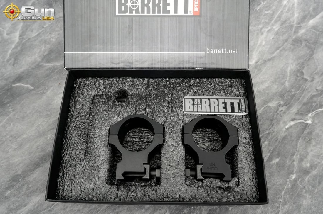 Barrett 34mm Ultra High scope rings. Excellent Con (1 of 7)