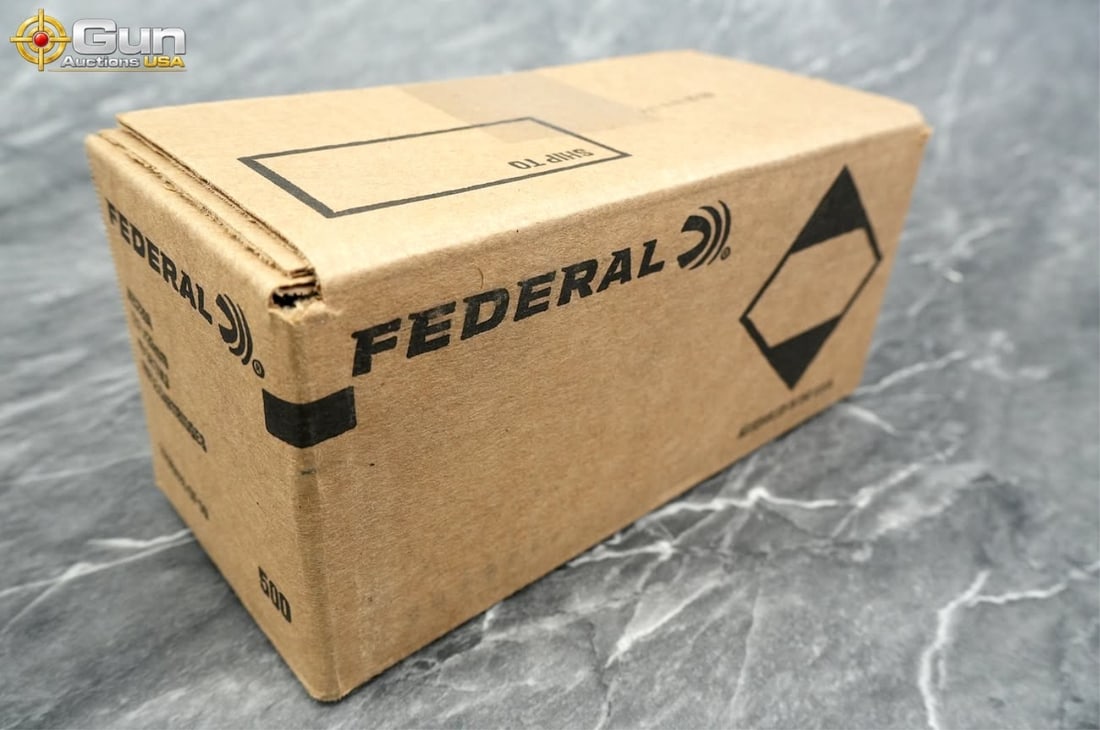 Federal American Eagle 5.7x28mm ammunition. 500 ro: Federal American Eagle 5.7x28mm ammunition. 500 rounds in total.Includes a sealed Federal factory shipping case containing 500 rounds of American Eagle 5.7x28mm cartridges, each loaded with a
