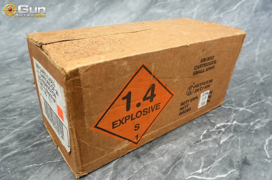 .223 Rem PMP ammunition. 500 rounds in total. Incl: .223 Remington PMP ammunition. 500 rounds in total.This lot offers 500 rounds of PMP .223 Remington rifle ammunition loaded with 55-grain (3.56 g) full metal jacket boat-tail (FMJ-BT) bullets,