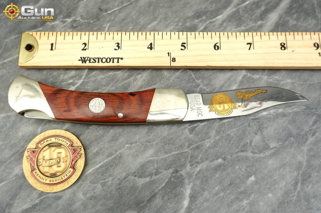 Three assorted commemorative folding pocket knives - 3