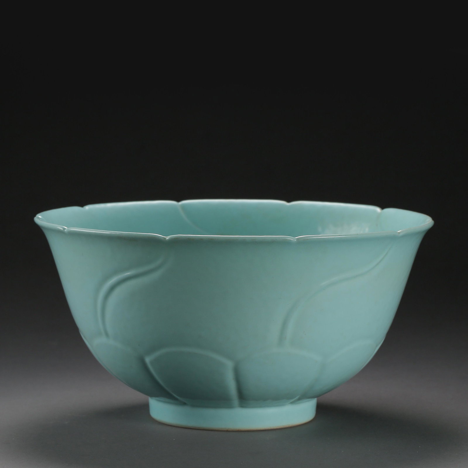 ANCIENT CHINESE BLUE GLAZED PORCELAIN BOWL (1 of 9)