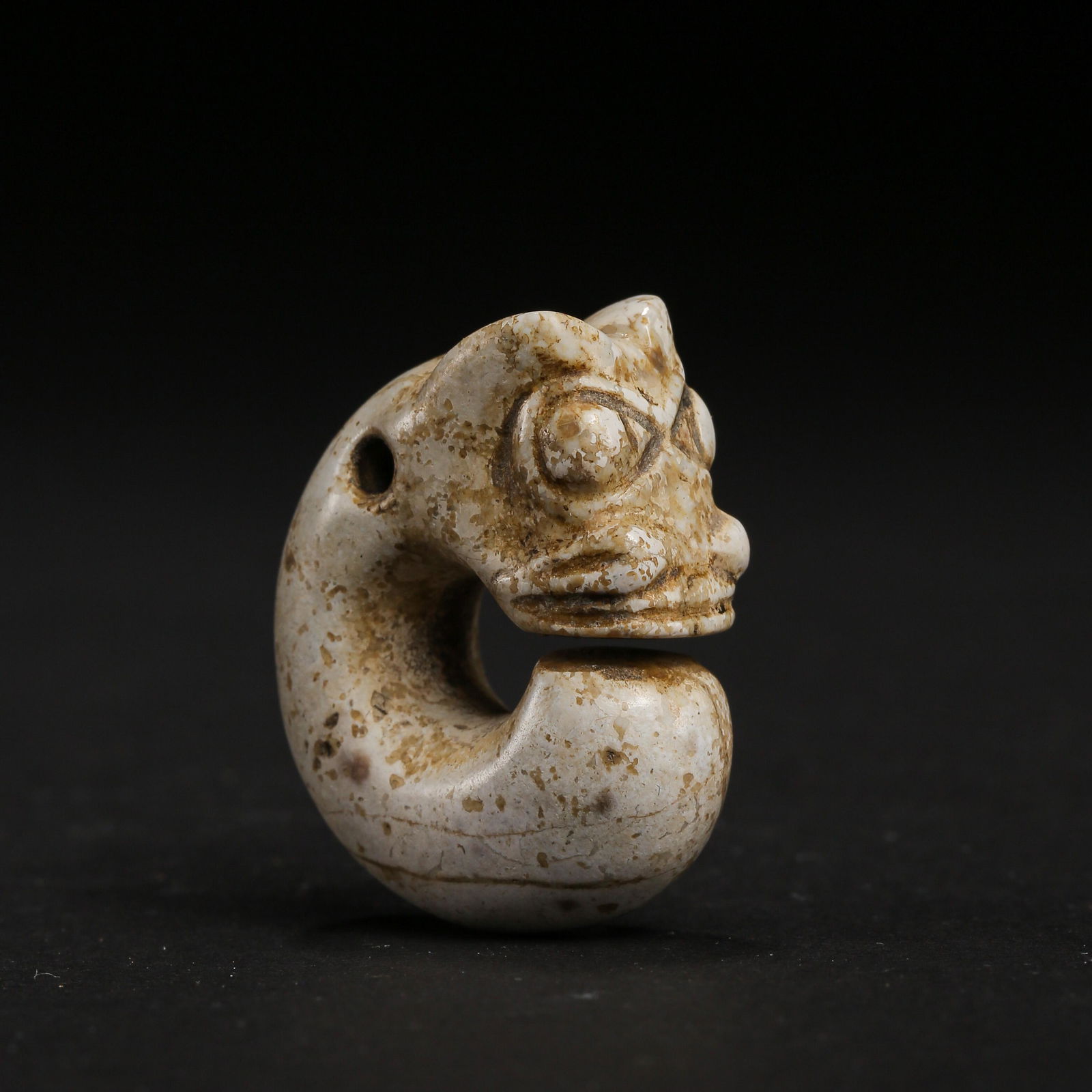HONGSHAN CULTURE, JADE PIG DRAGON FIGURE (1 of 7)
