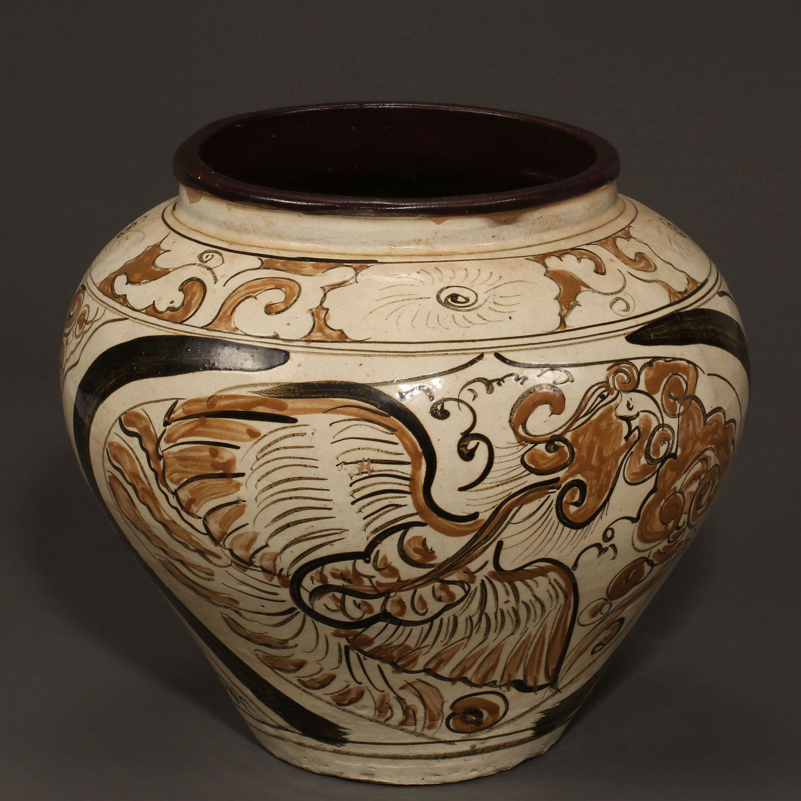 LARGE JAR, CIZHOU WARE, YUAN DYNASTY, CHINA (1 of 12)