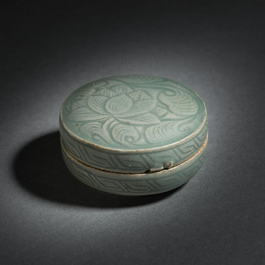 ANCIENT KOREAN CELADON POWDER BOX (1 of 10)