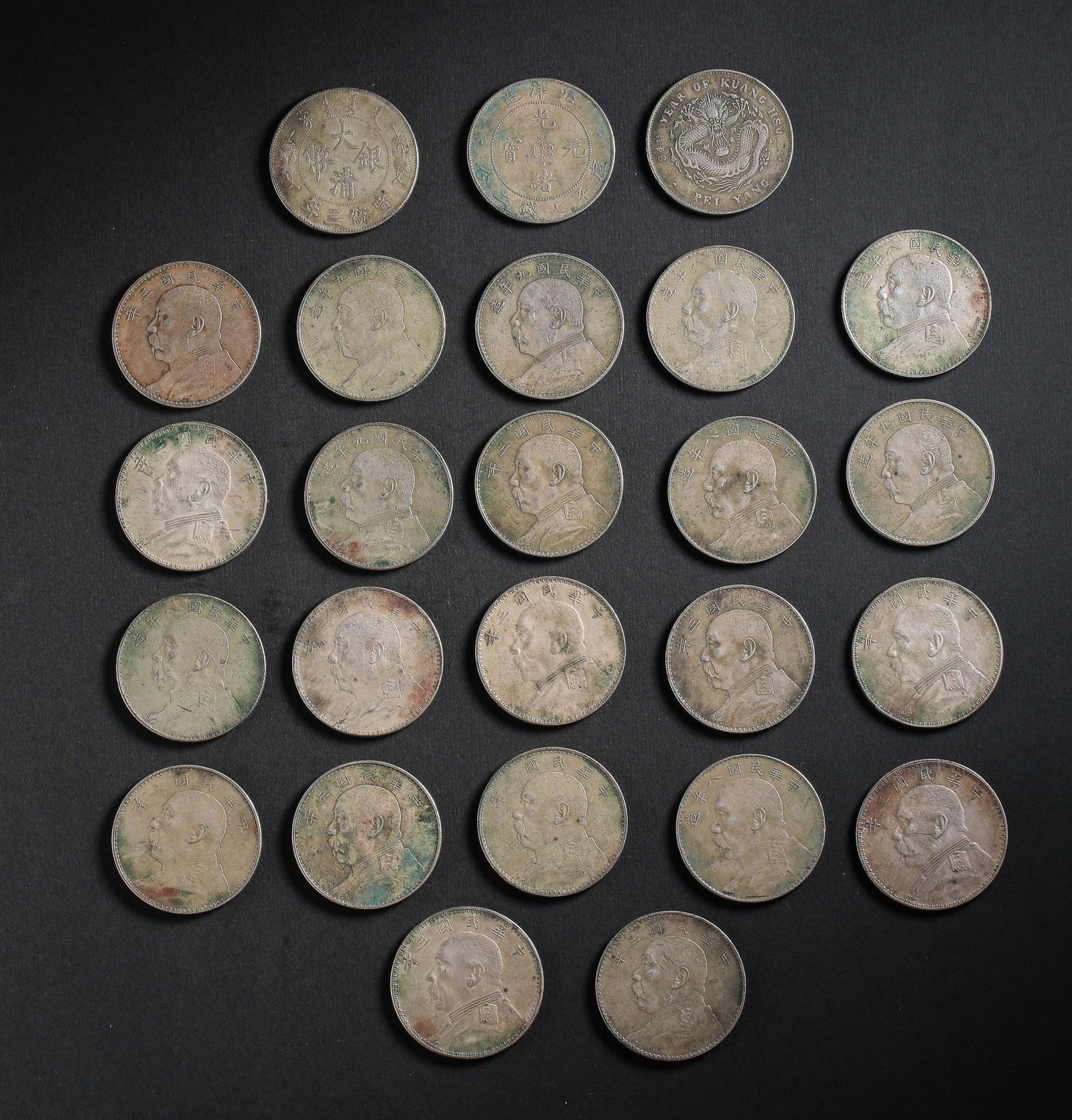 A GROUP OF MODERN CHINESE SILVER COINS (1 of 14)