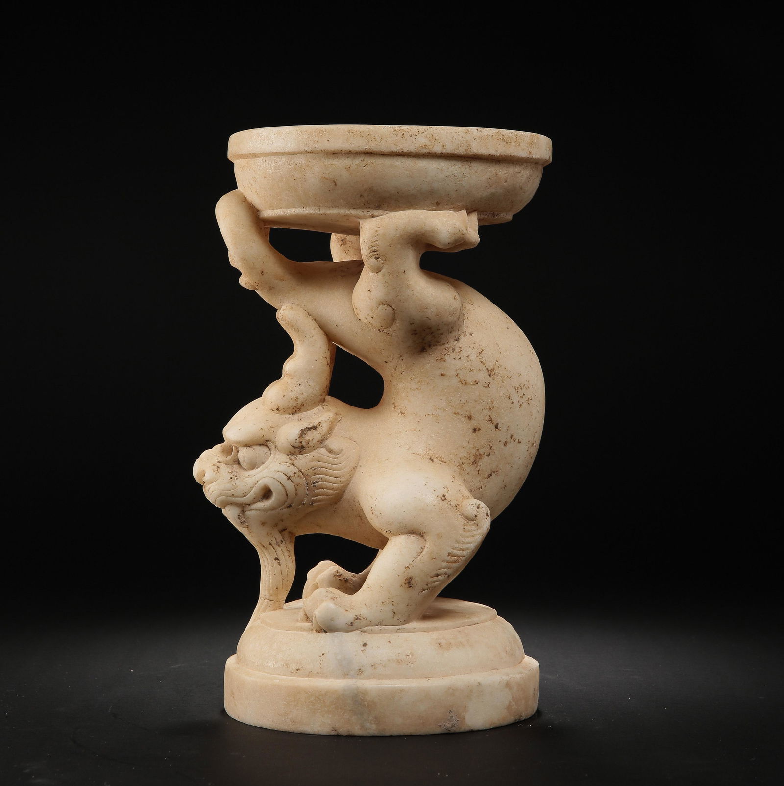 CHINESE WHITE JADE BEAST, TANG DYNASTY (1 of 8)
