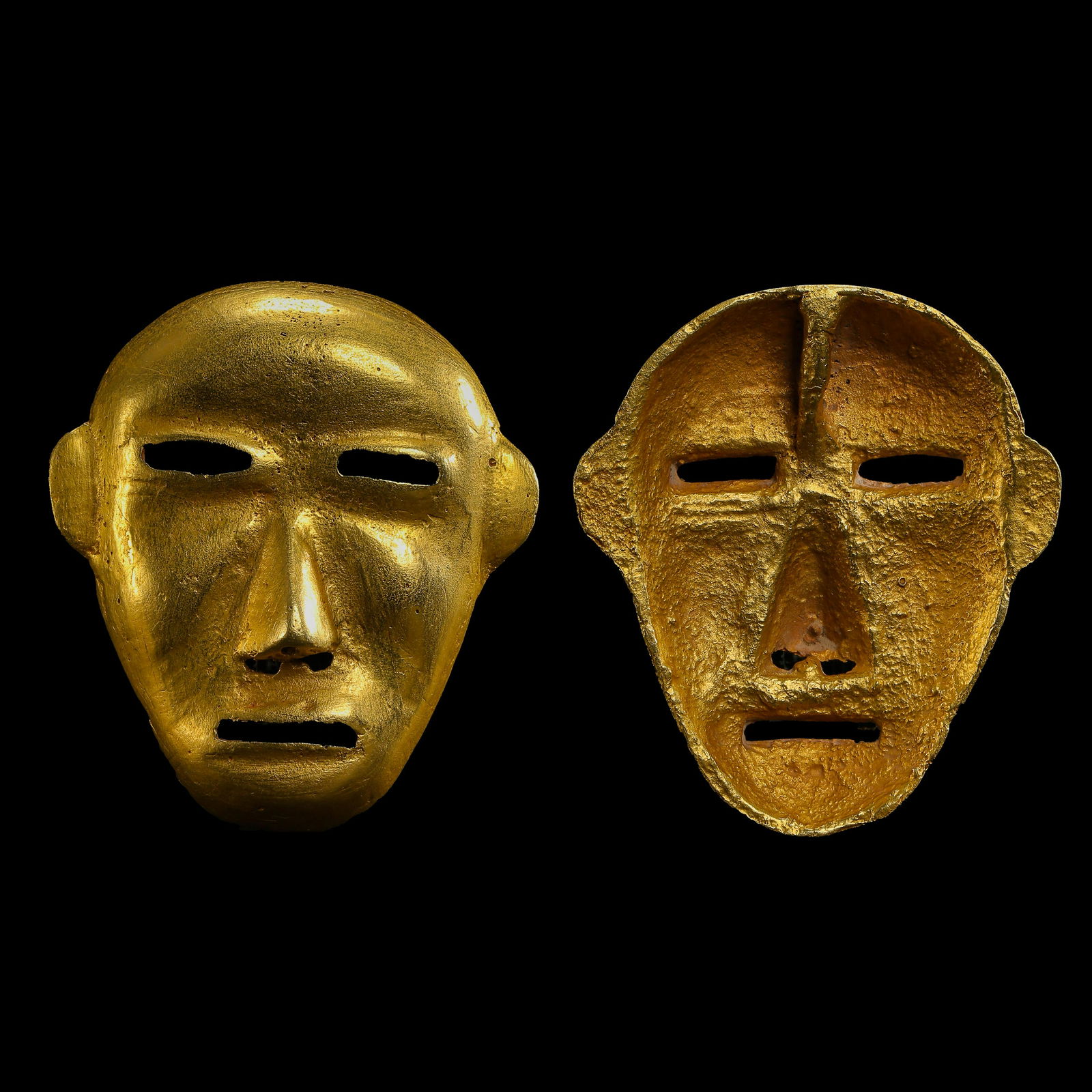 PURE GOLD MASK, NORTHERN CHINESE CULTURE, 5TH CENTURY (1 of 8)