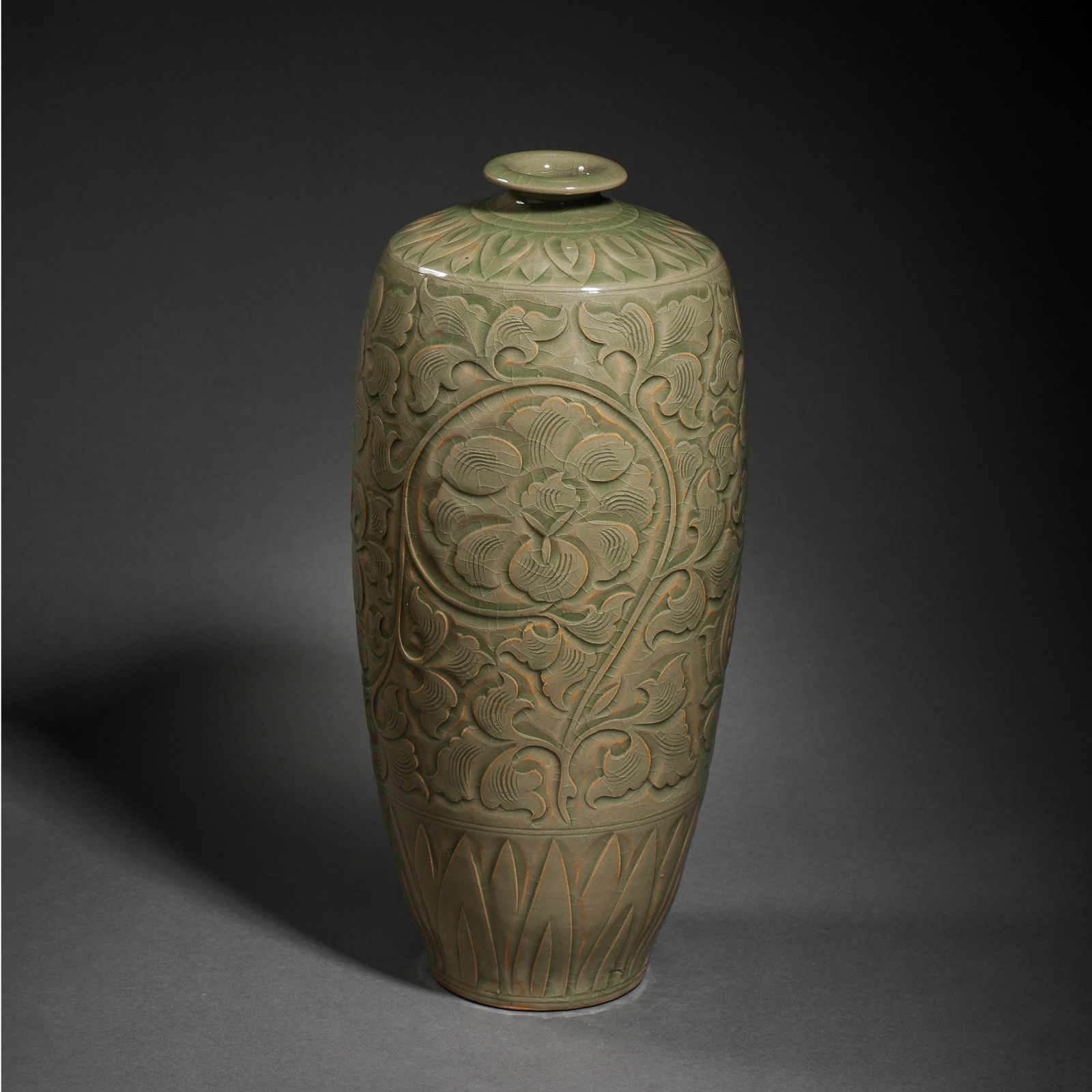 YAOZHOU WARE PLUM VASE, NORTHERN SONG DYNASTY, CHINA (1 of 10)