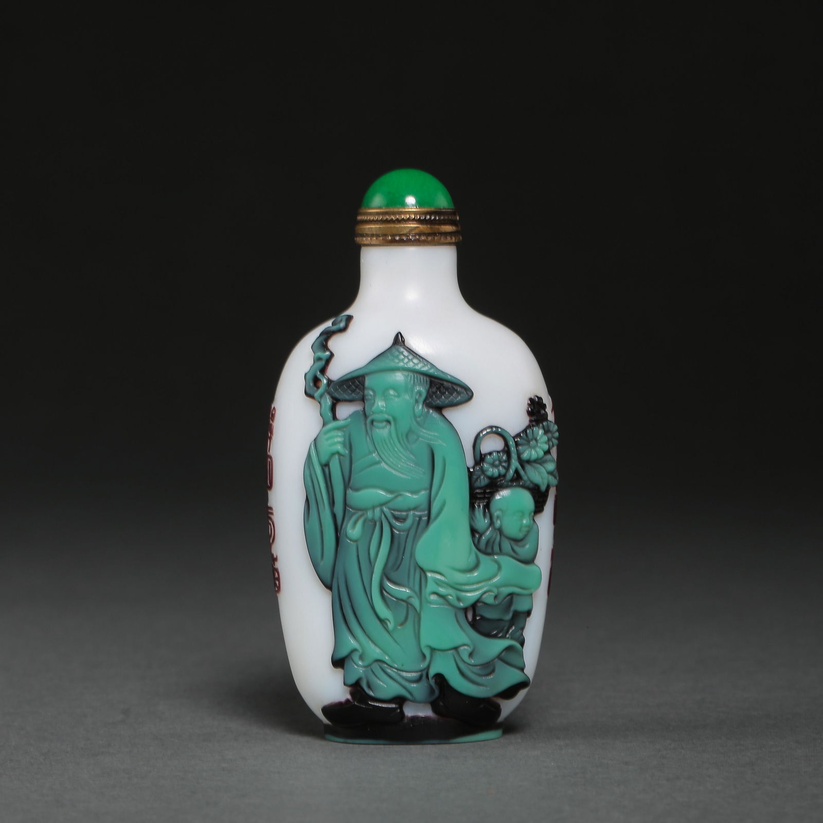 CHINESE QING DYNASTY SNUFF BOTTLE (1 of 9)