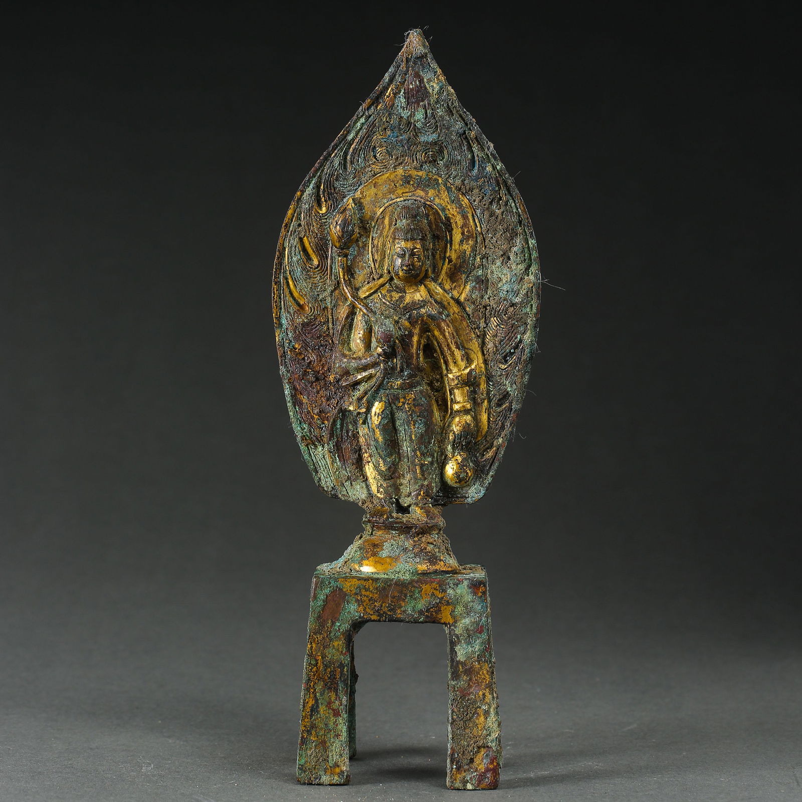 A GILT BRONZE STANDING BUDDHA STATUE, NORTHERN WEI (1 of 8)