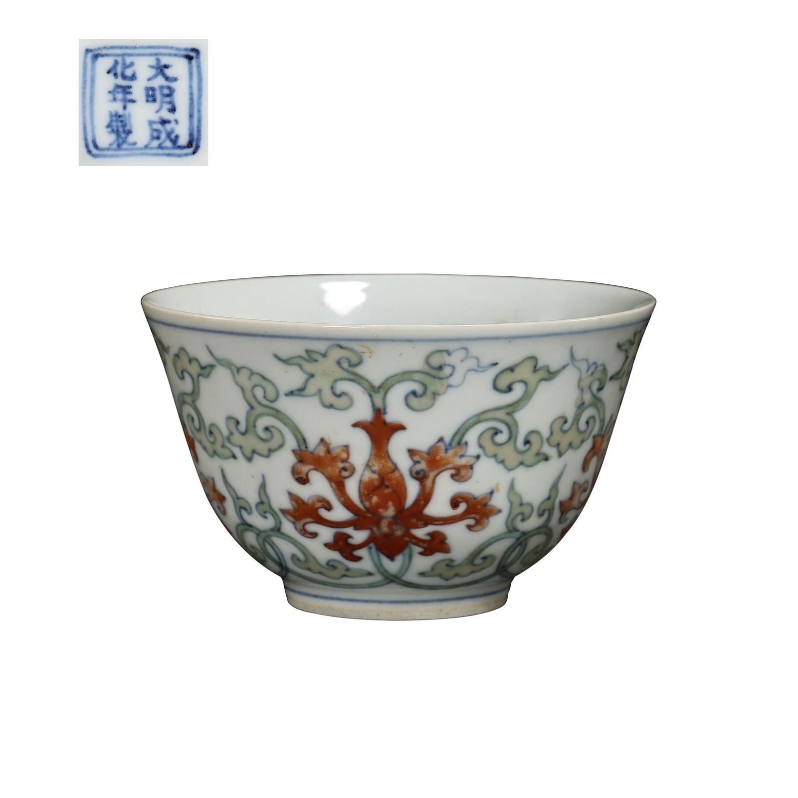 CHENGHUA DOUCAI PORCELAIN CUP, MING DYNASTY, CHINA, (1 of 10)