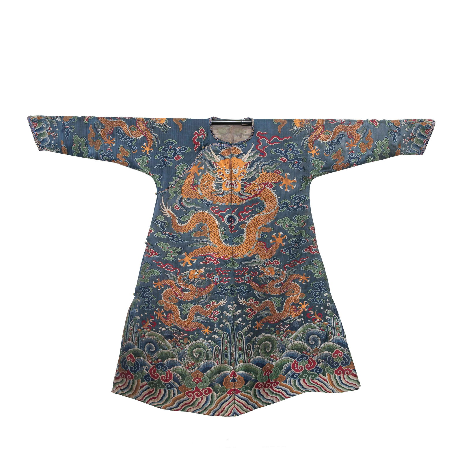 QING DYNASTY, CHINESE KESI DRAGON ROBE (1 of 7)