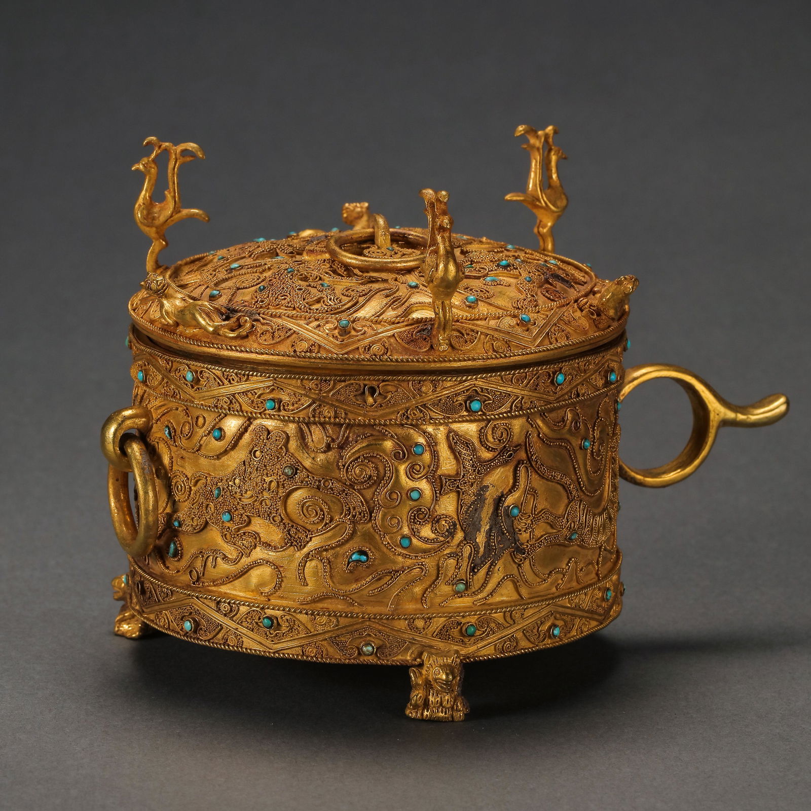 CHINESE WARRING STATES PERIOD PURE GOLD FURNACE (1 of 11)