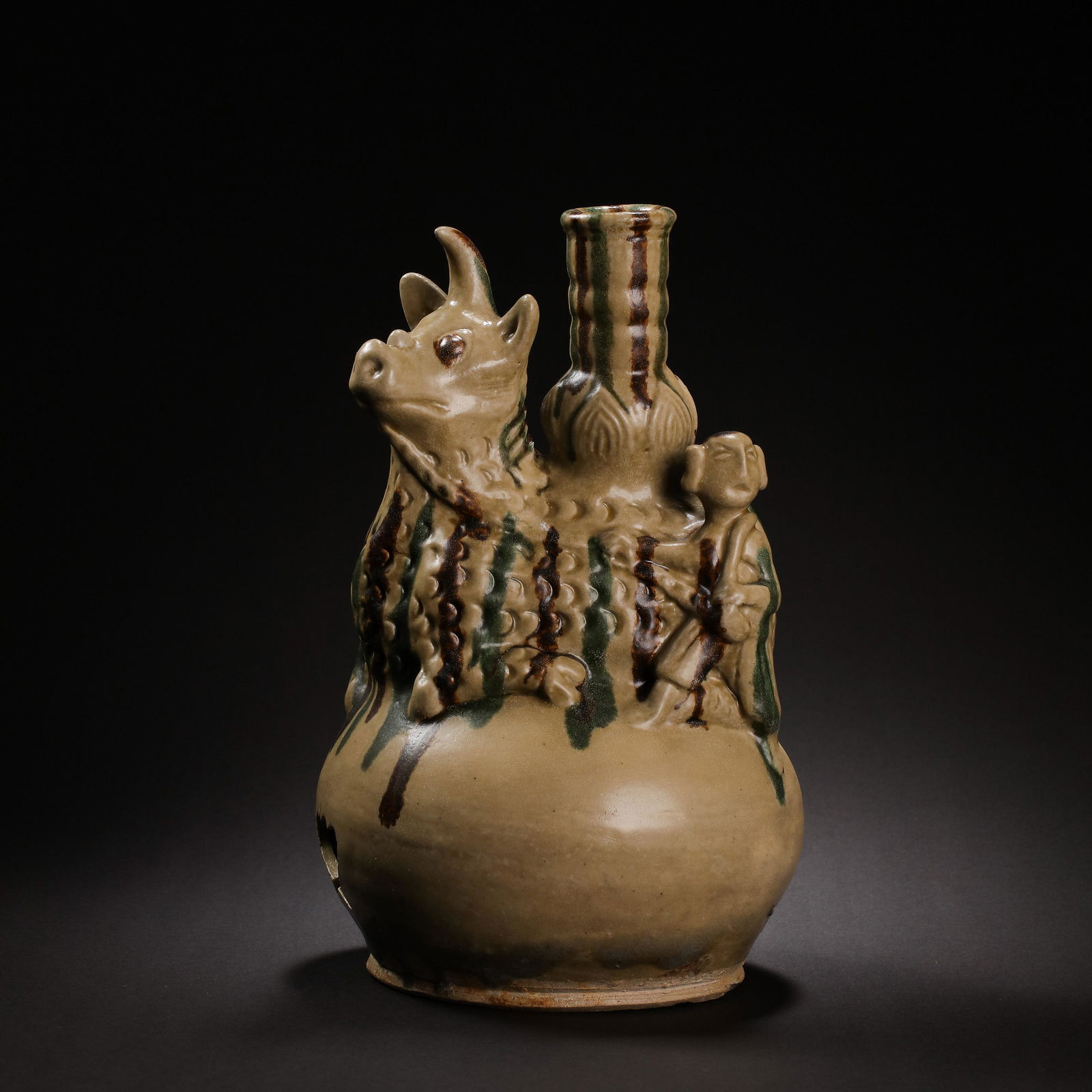 ANCIENT CHINESE CHANGSHA WARE CANDLESTICKS (1 of 12)