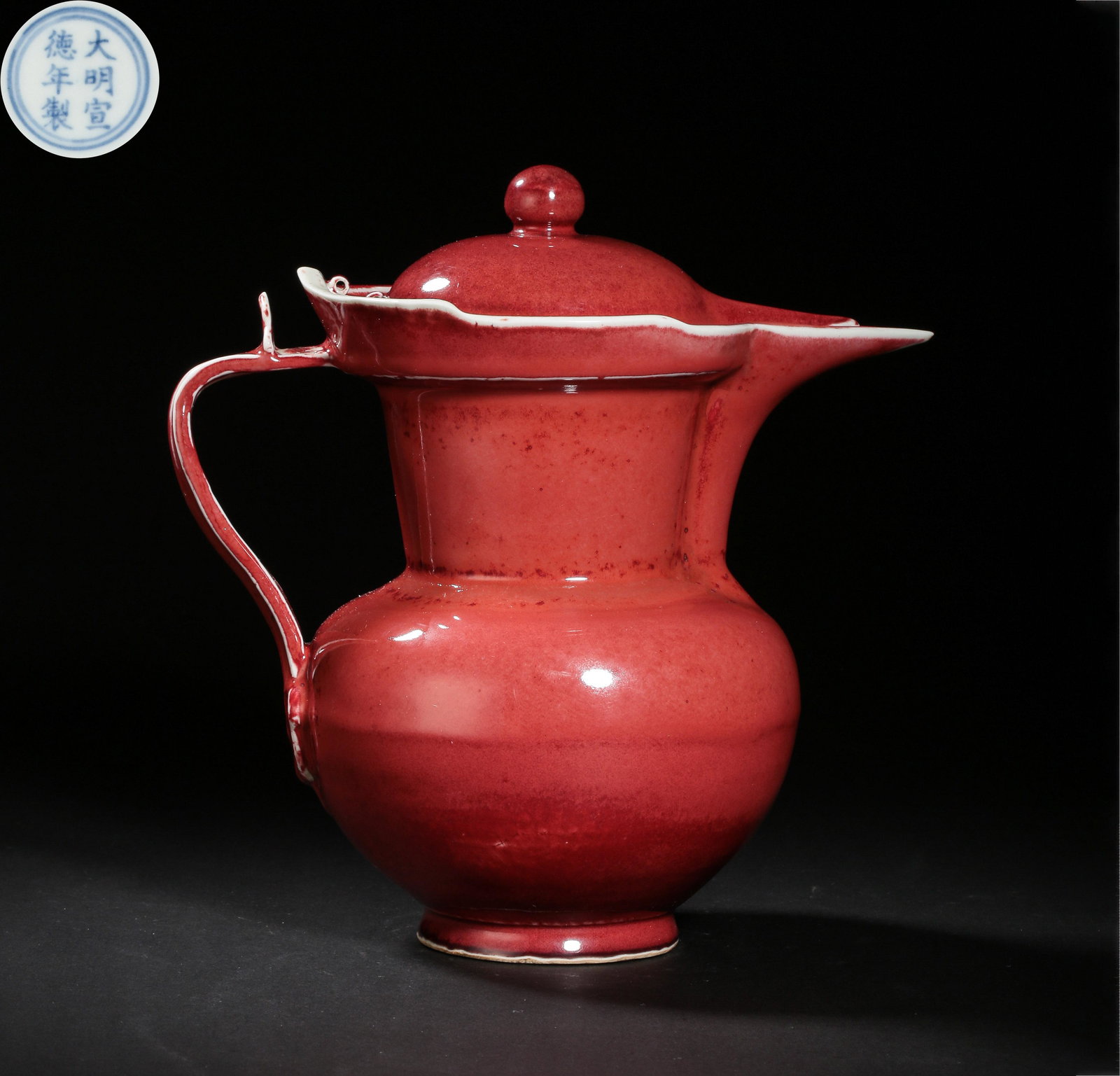 XUANDE RED-GLAZED POT, MING DYNASTY, CHINA, 15TH CENTURY (1 of 12)