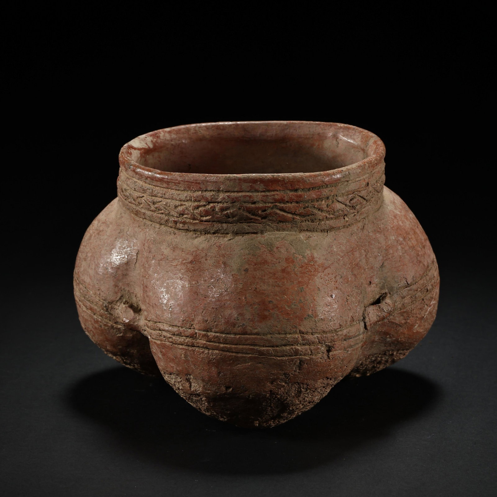 THREE-LEGGED POT OF THE HONGSHAN PERIOD, CHINA (1 of 11)