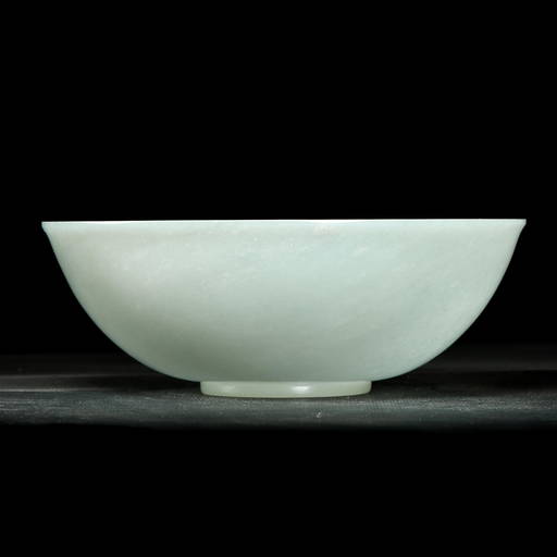 Qing Dynasty, Hetian White Jade Bowl