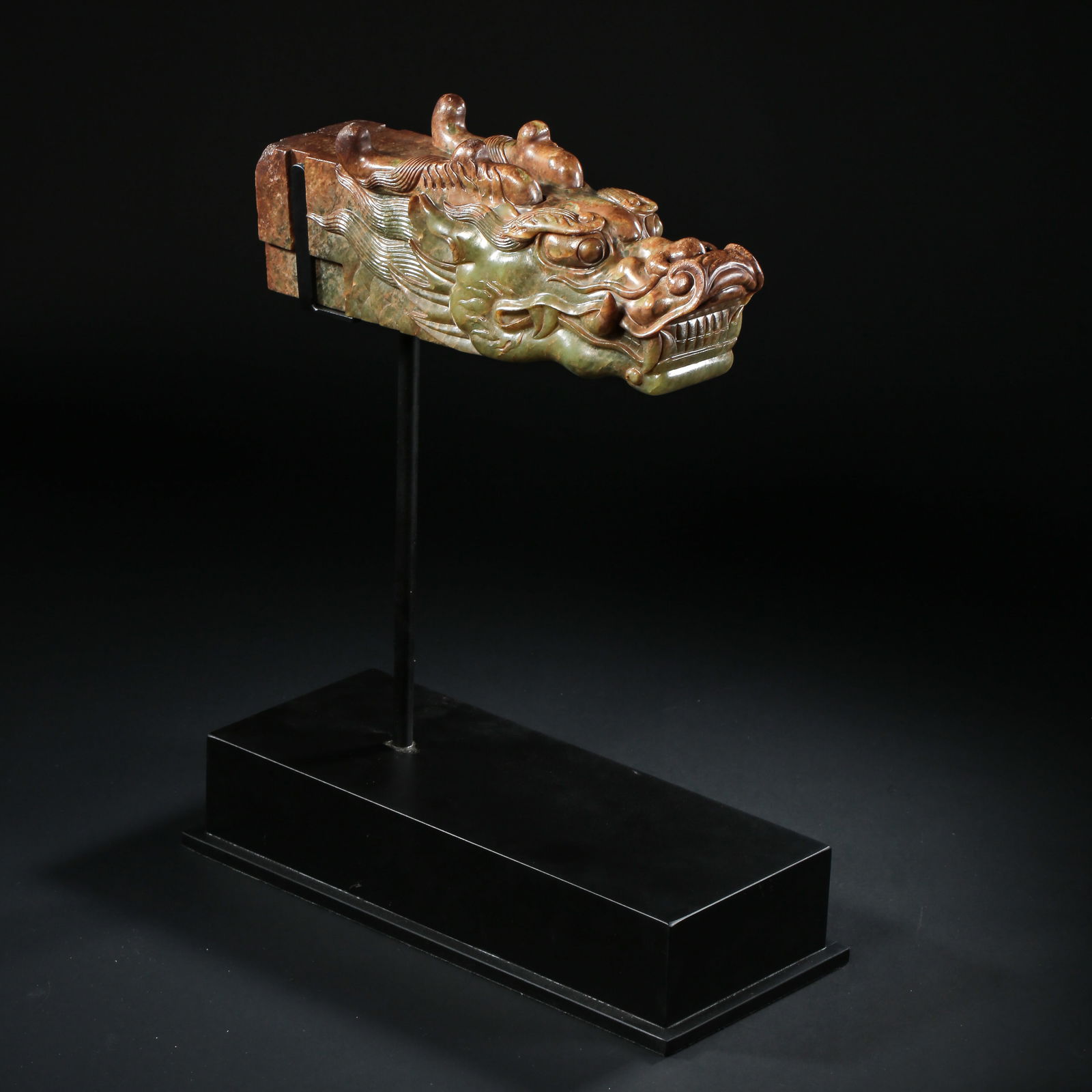 MING DYNASTY HETIAN JADE DRAGON HEAD (1 of 8)