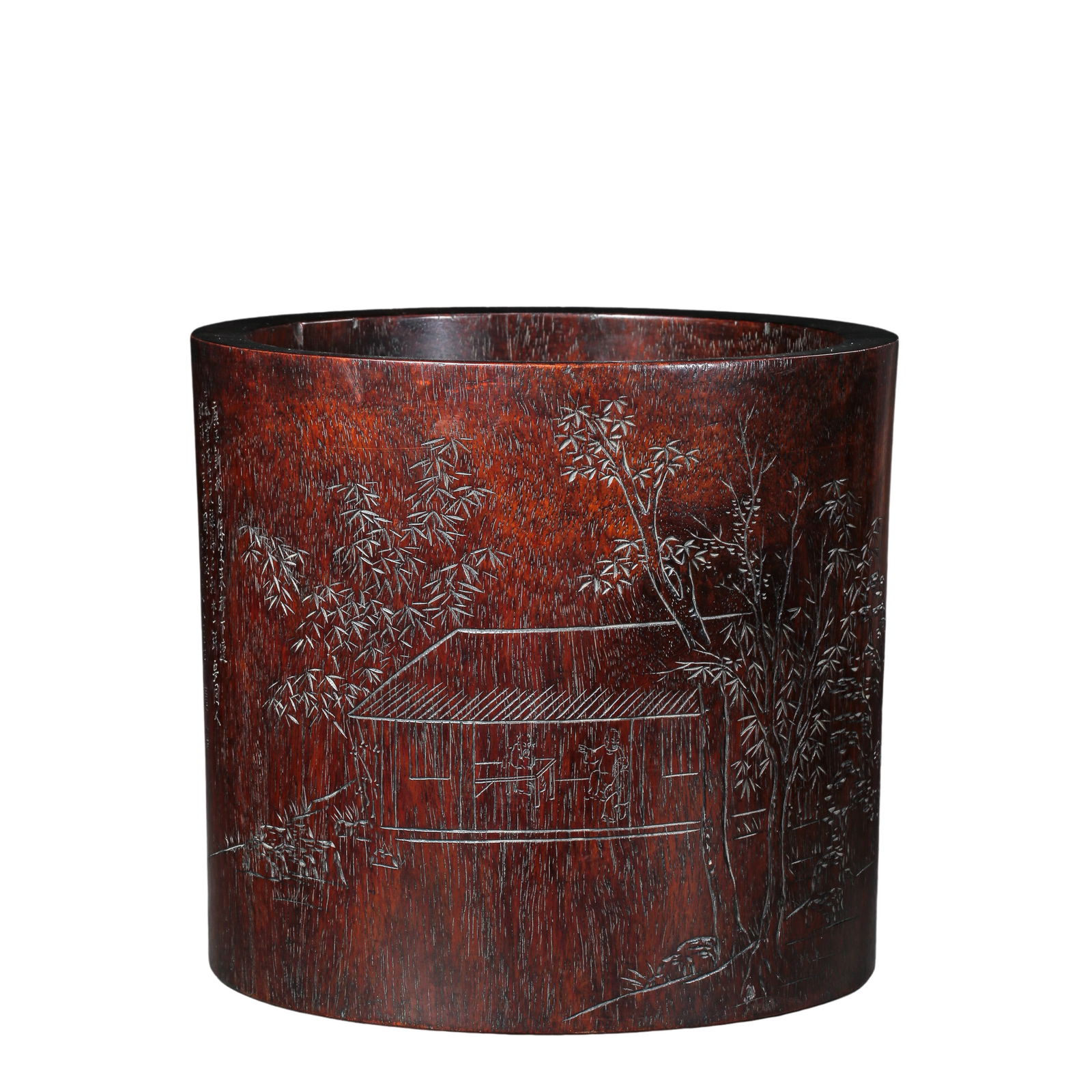 Qing Dynasty wooden pen holder (1 of 10)