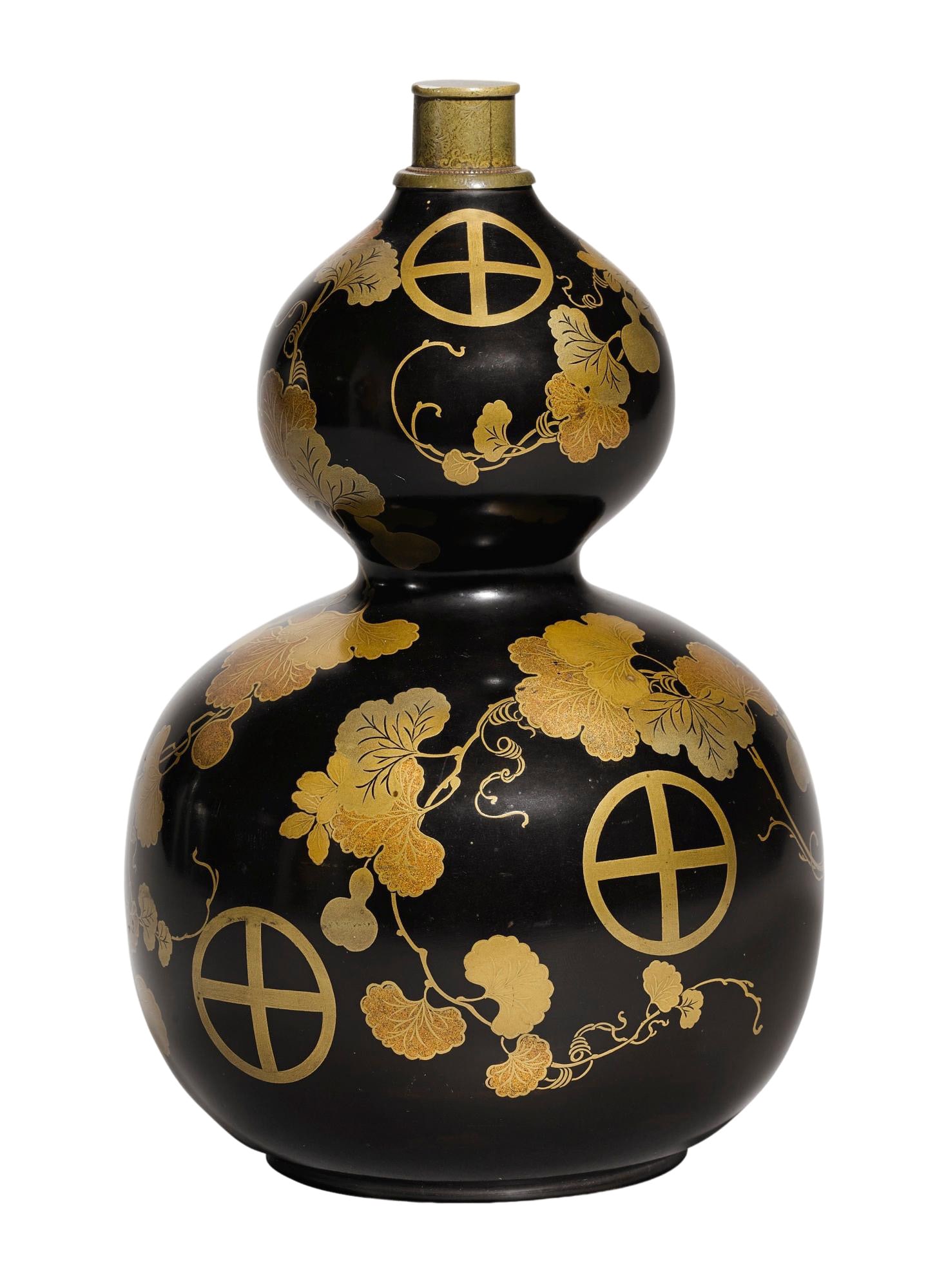 Japanese Edo period gold calabash vase (1 of 1)